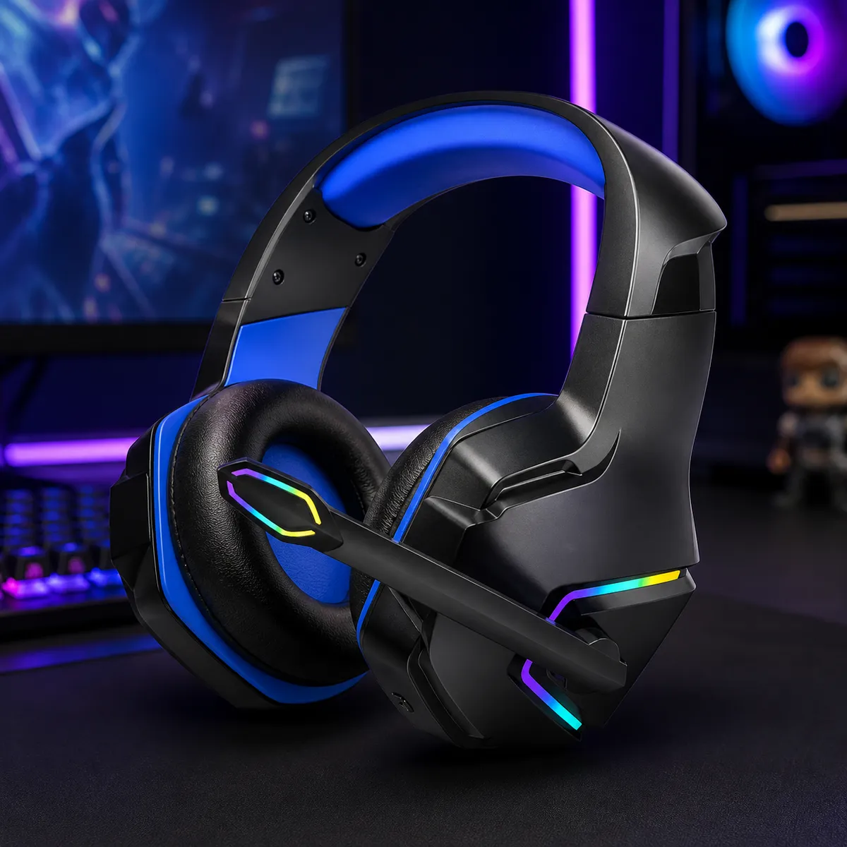 Casque gaming Bluetooth ST-G99 ELG5-5 - Bleu