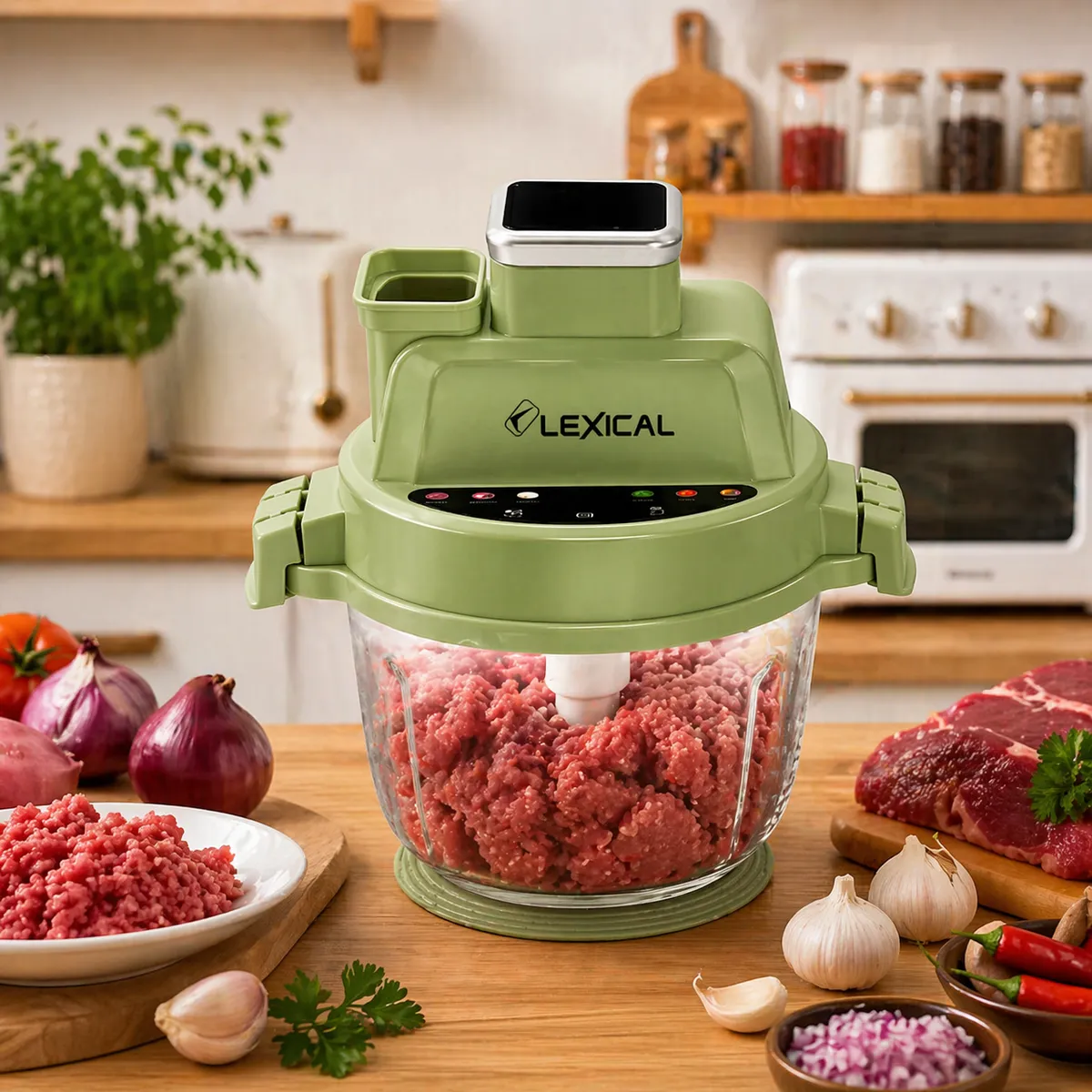 Hachoir à viande 3L lexical LCH-1979-7 - 600W - Vert