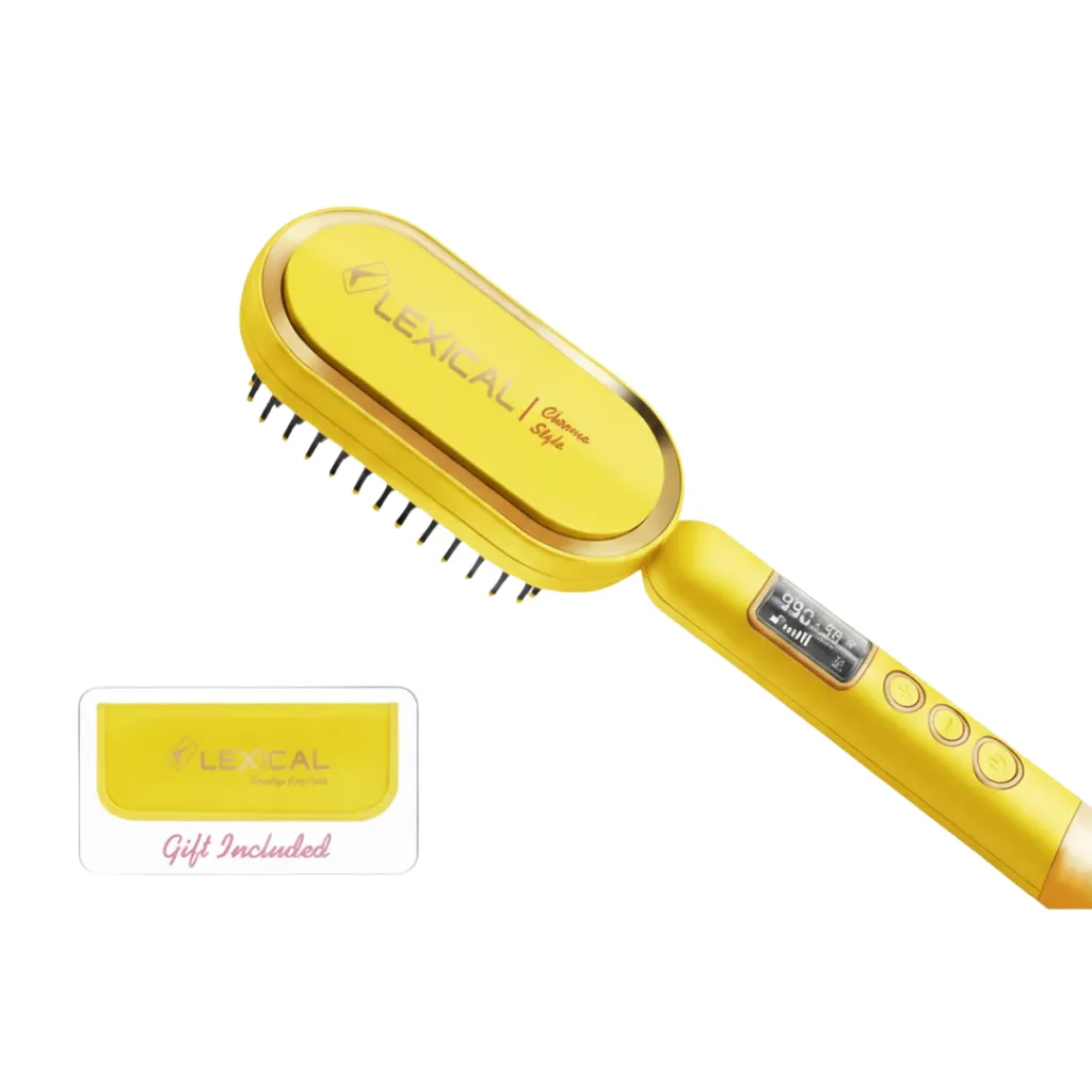 Brosse à Air Chaud Lexical LSB-5140-10 - 65W - 990 °C - Jaune