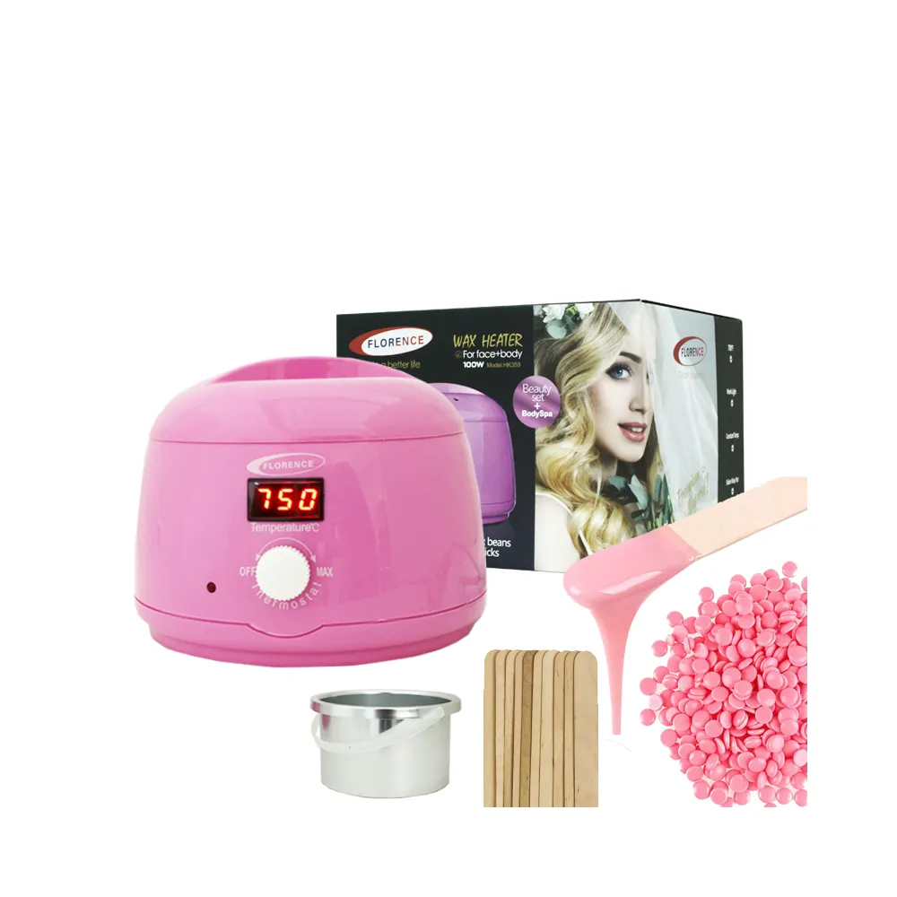 Appareil Chauffe-Cire Florence HK359 – 100W – Afficheur Digital – Rose