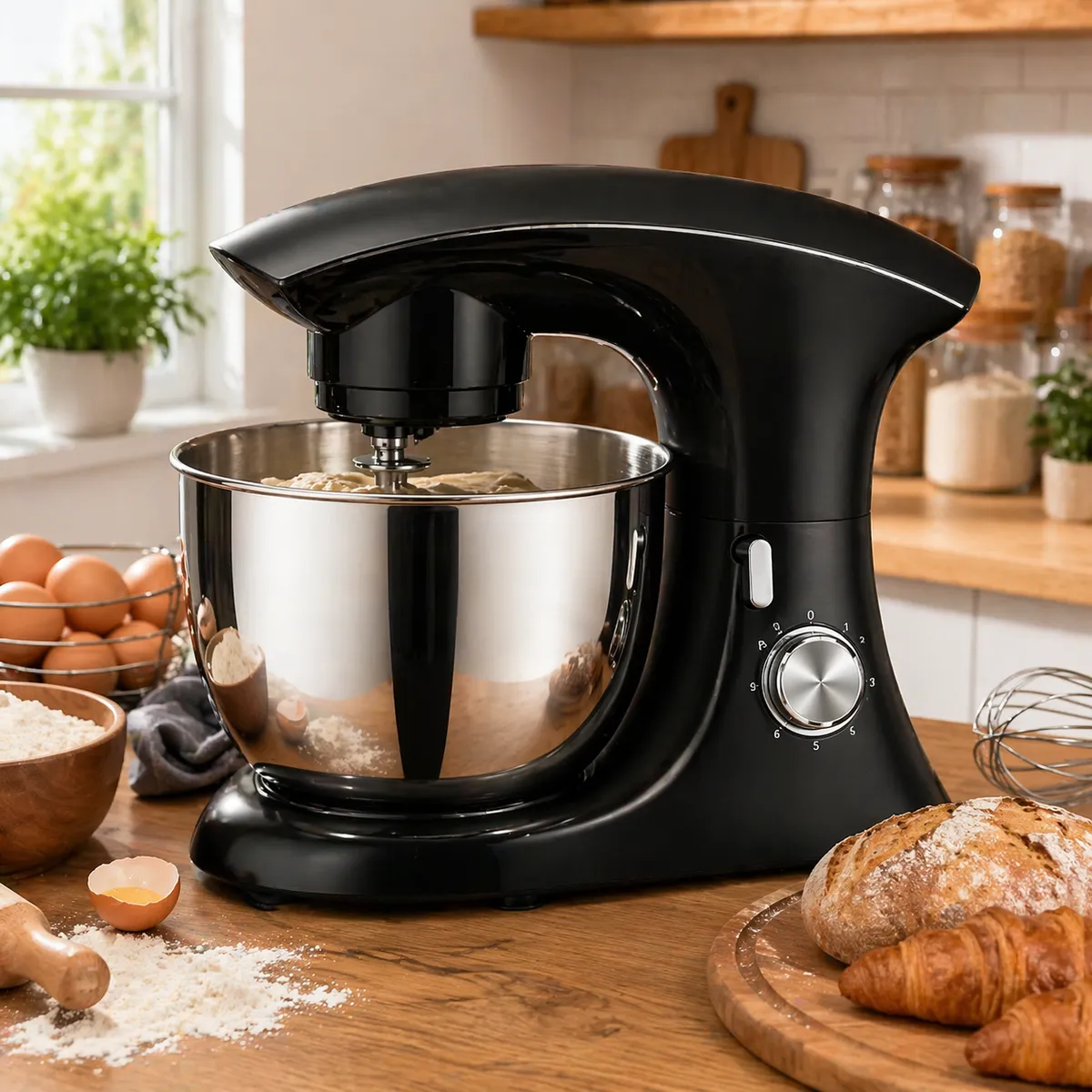 Robot pétrin 8L florence SM-1559-5 - Noir
