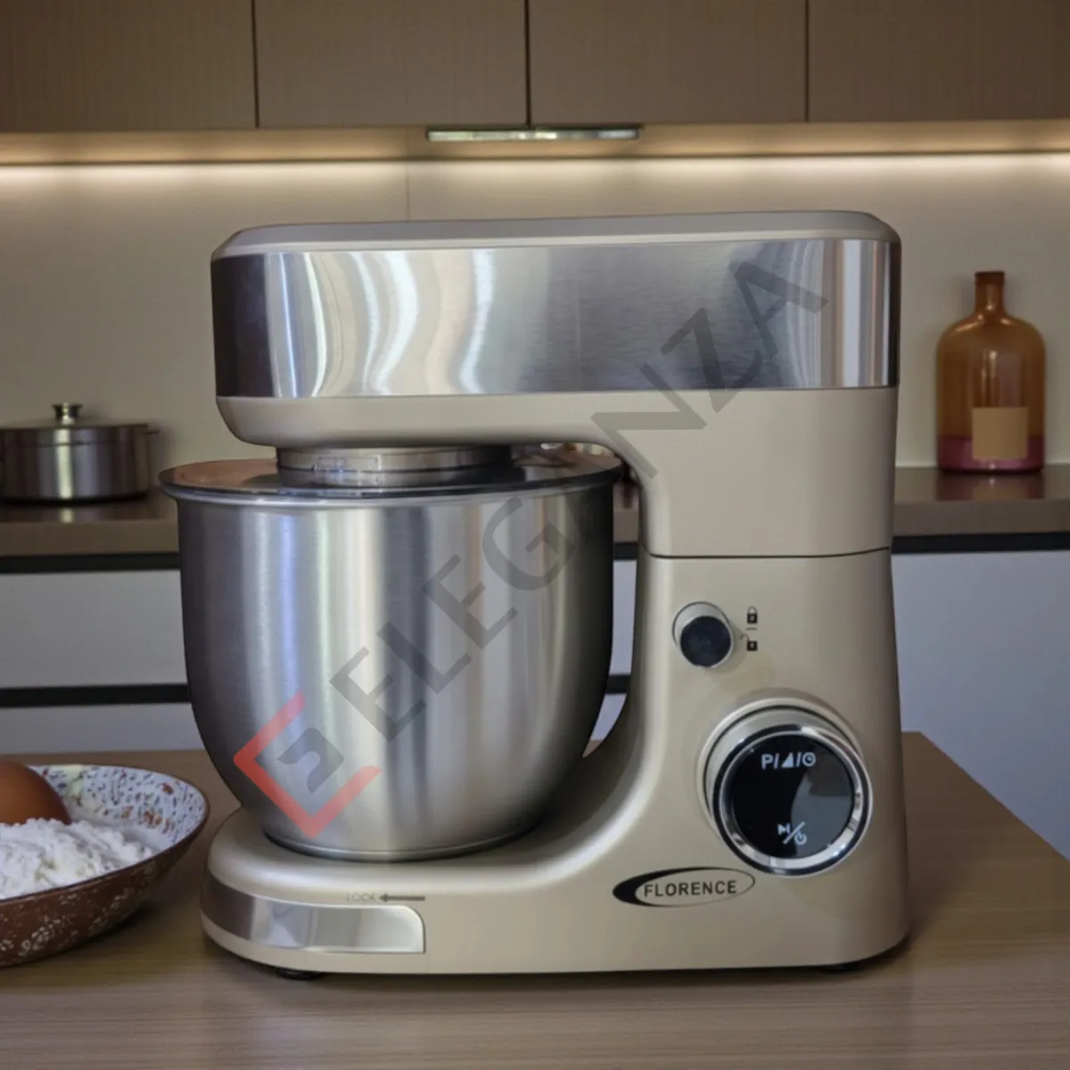 Robot Pétrin FLORENCE 5L avec afficheur  SM-6461AE – 1300W - Beige