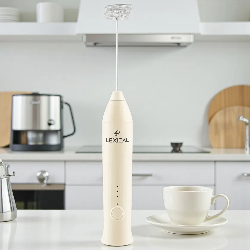 Fouet à café Lexical LMS-0460 -Beige