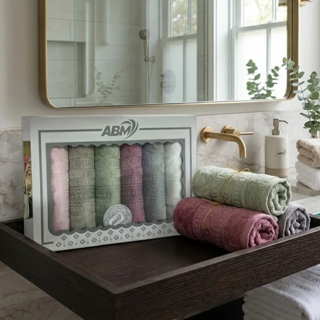 Serviettes de bain 6PCS ABM JACQUAR 50*90