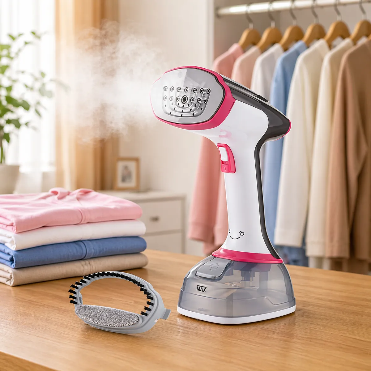 Défroisseur DSP KD1357 - 1600W - 300ml Rose