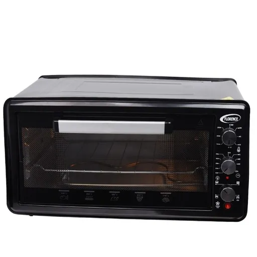 Four électrique florence FH-52LT DM  52L avec ventilateur et tournebroche - Noir