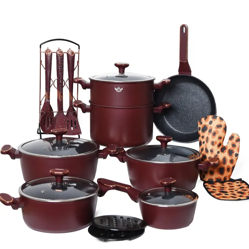 Batterie De Cuisine Sizar 23 Pièces Granite