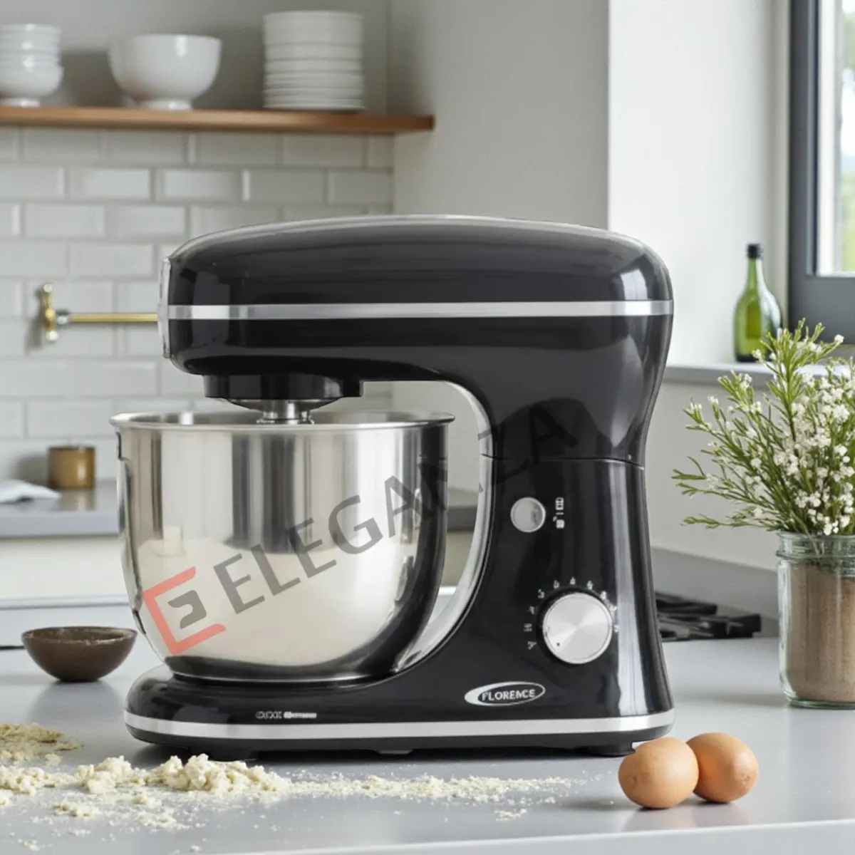 Robot Pétrin FLORENCE F-CHEF SM-6484a – 5L – 1300W - Noir