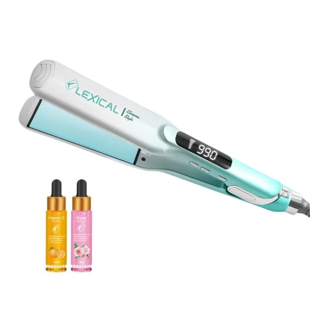 Plaque cheveux avec sérum Gratuit Lexical LHS-5384-7 - 5W - 990 °C - Bleu