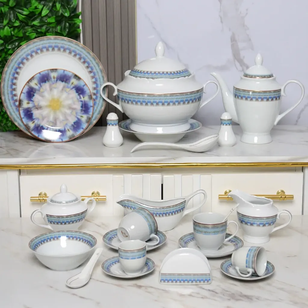 Service De Table 72 Pièces en Porcelaine Florence - Rond -G2436