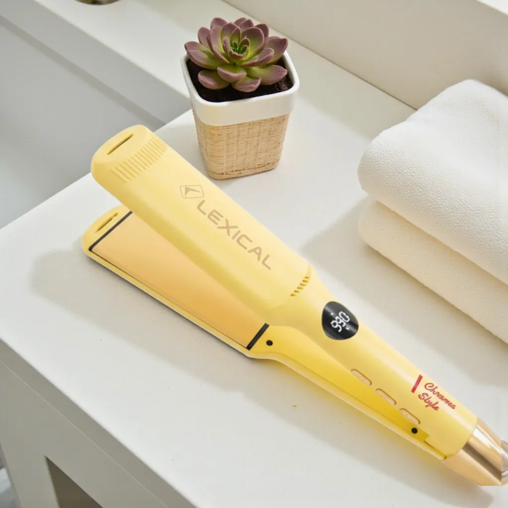 Plaque cheveux Lexical LHS-5383-10 - Jaune - 990°F