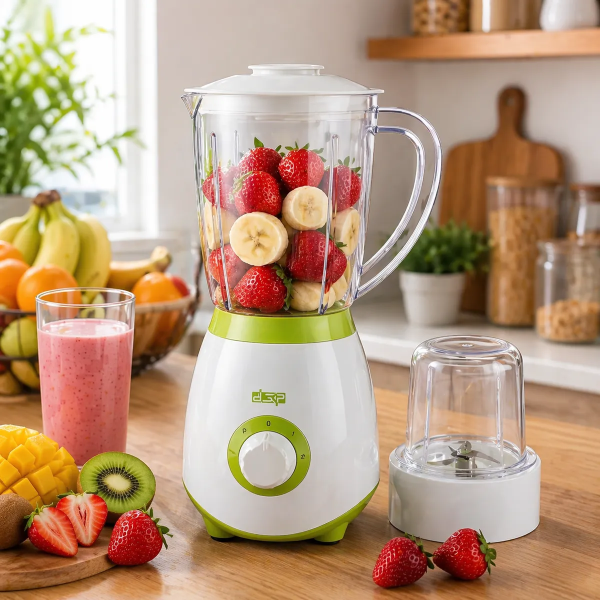 Blender 2en1 DSP KJ2002 - 1.5L - 350W - vert