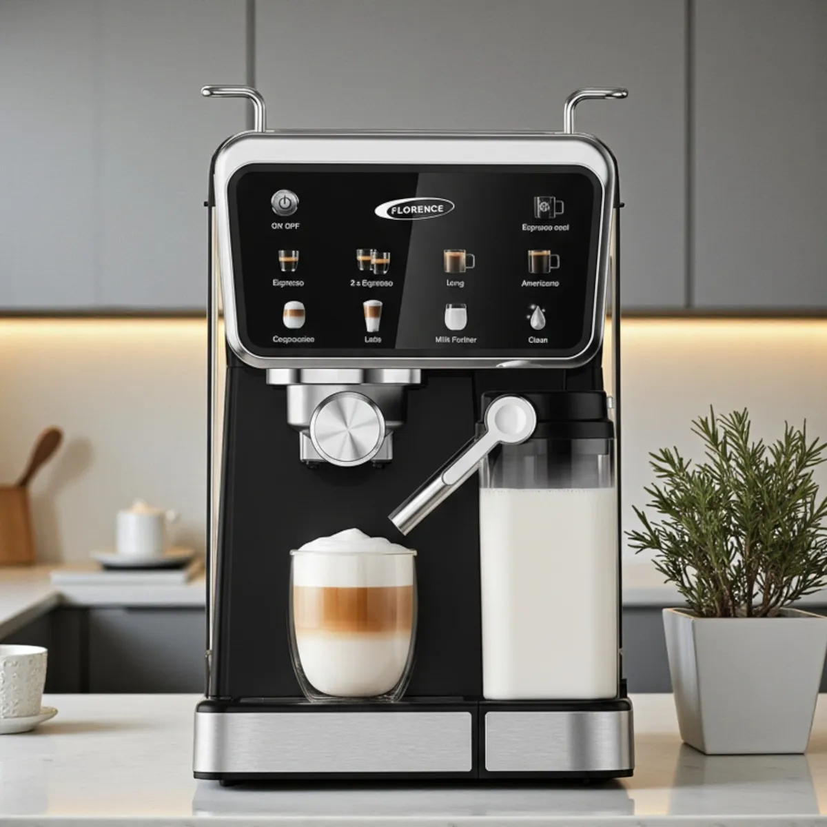 Machine à Café Florence 9en1  HK461 - 1350 Watts -1.5 Litres - 20 bars