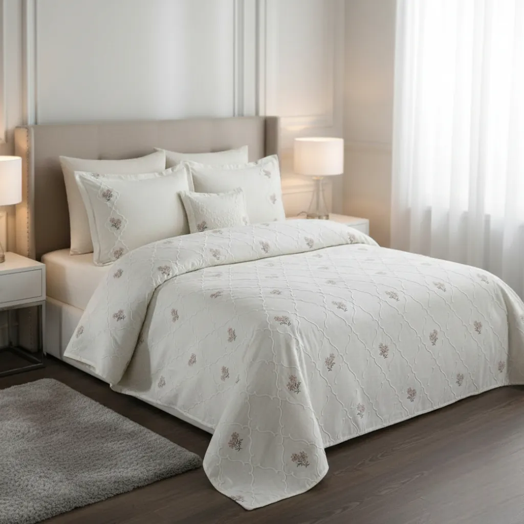 Parure de lit Naturel Home 6 pièces - ROSS Fleur