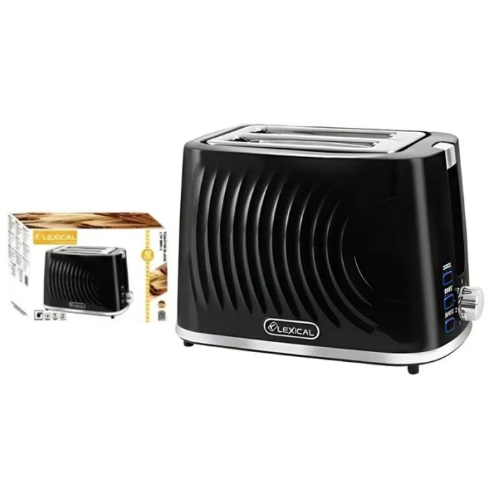 Grille Pain LEXICAL LTC-3905 - 900 Watts - Noir