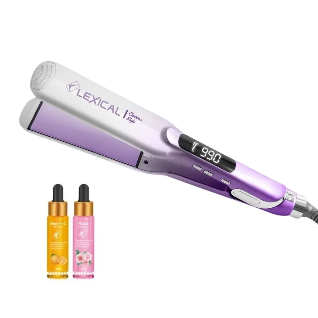 Plaque cheveux avec sérum Gratuit Lexical LHS-5384-12 - 5W - 990 °C - Violet