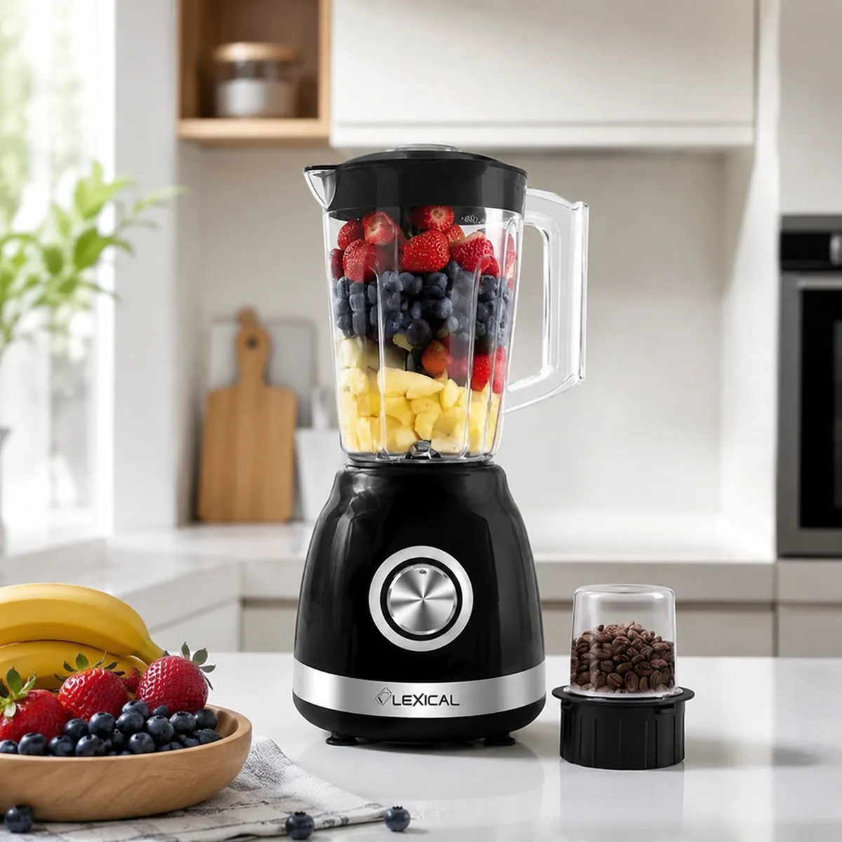 Blender 2En1 Lexical LBL-1522-2 500W - 1.6L Noir