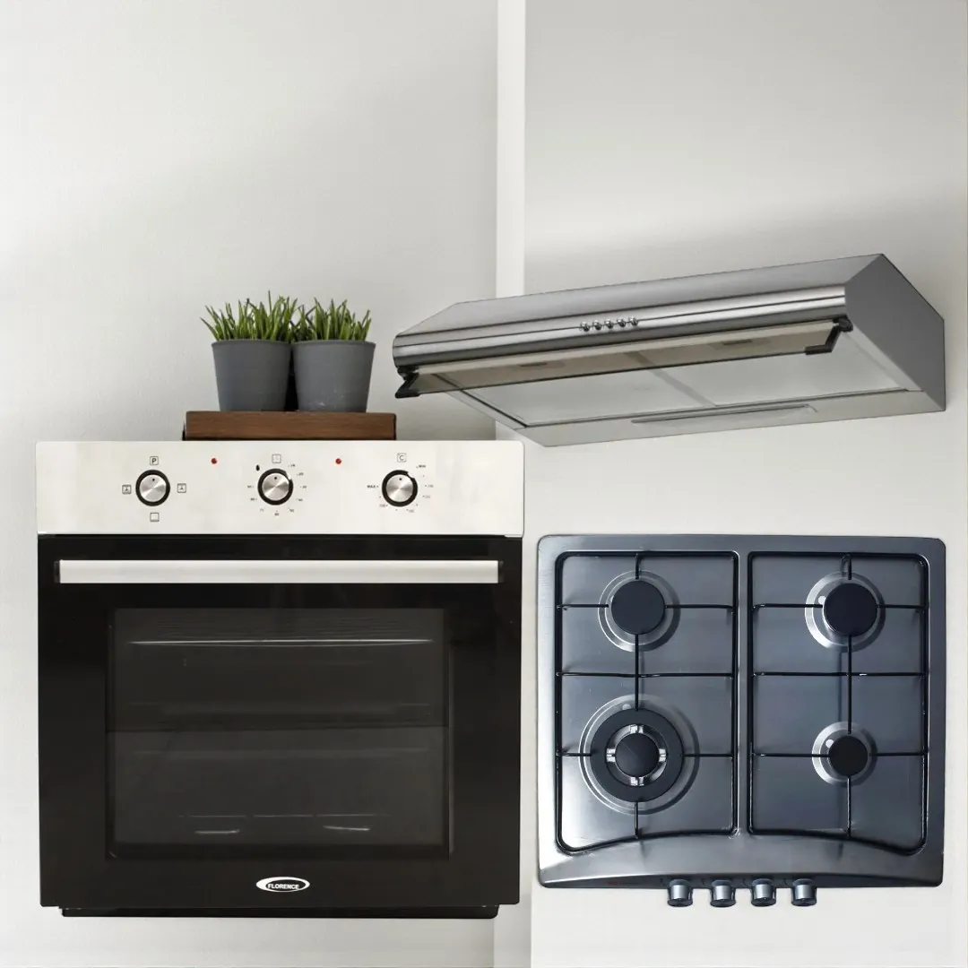 PACK CUISINE FLORENCE – Four + Plaque + Hotte Inox