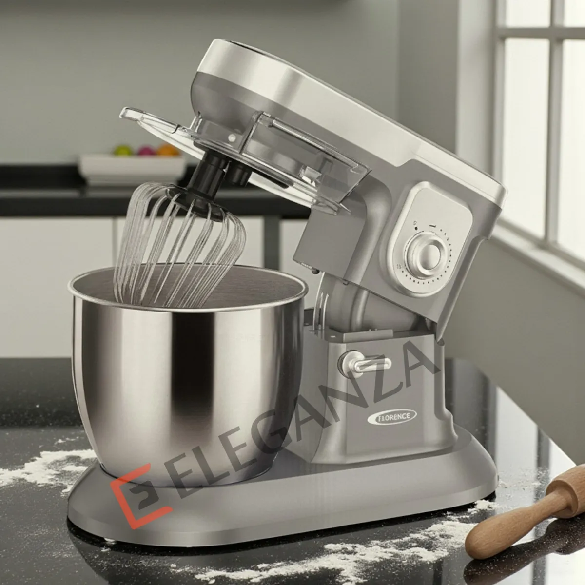 Robot Pétrin FLORENCE GM-M061C – 6.5L – 1600W - Gris