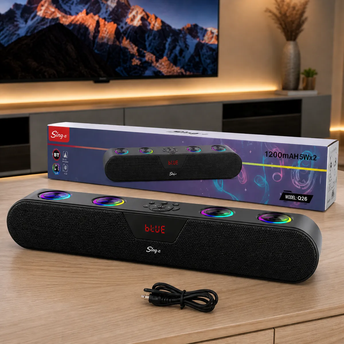 Mini Haut-Parleur Portable RGB ZQS R98 ELG4-6