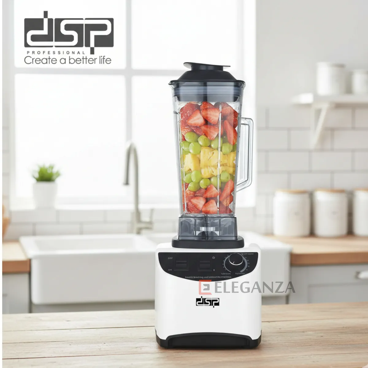 Blender pro 2L DSP KJ2099 - Blanc - 1800W - 2L
