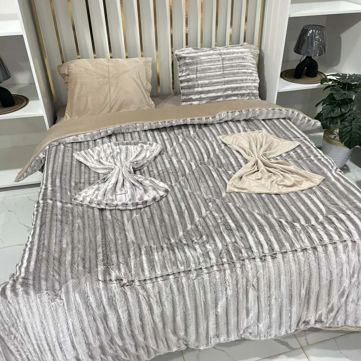 Farech couette RISHA - GREIGE