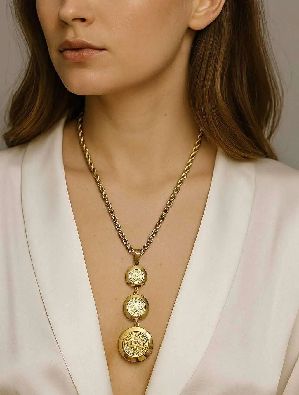 Collier Lira Doré – Stainless Steel