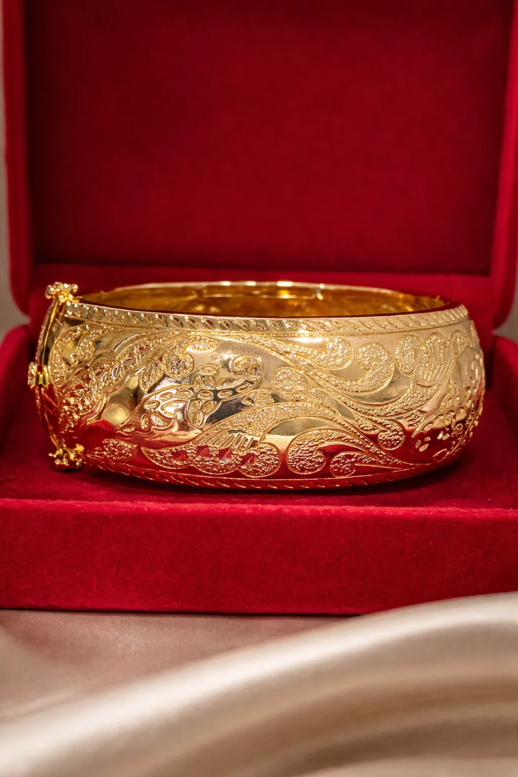 Farda Zemnia La Corone – Bracelet Doré Gravé