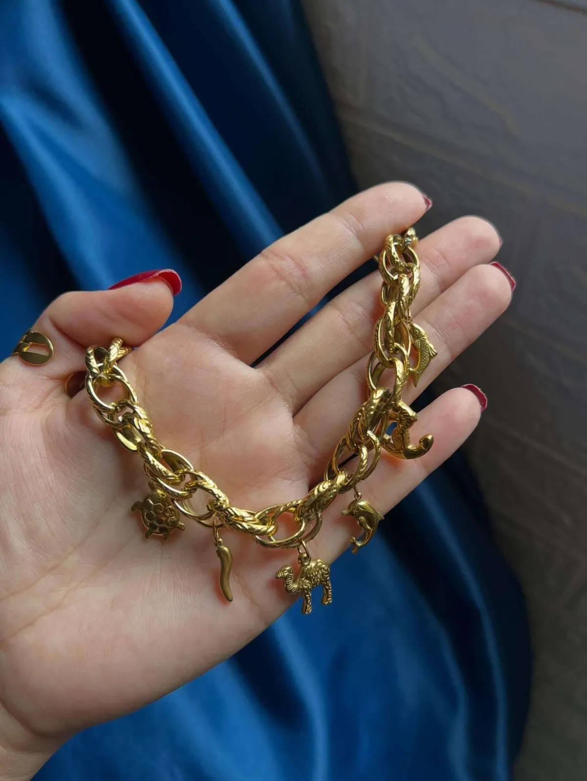 Bracelet Fétiche Jmal – Stainless Steel Doré