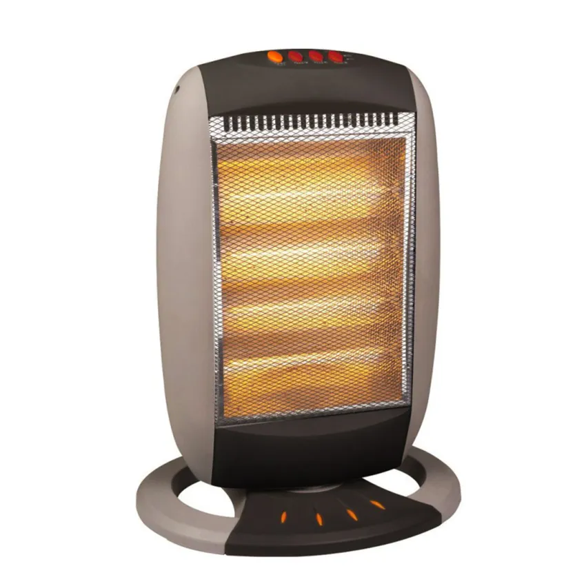 BIOLUX Radiateur Electrique Halogène M.CH1200 (1200 W) Gris