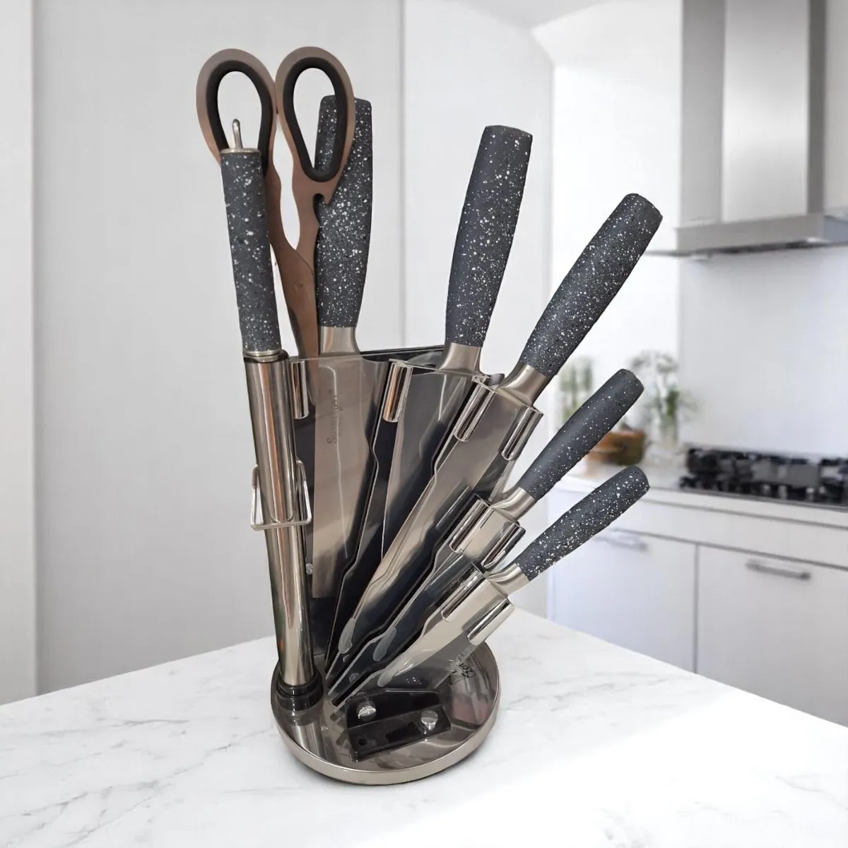 Série de Couteaux 8 Pièces en Acier Inoxydable