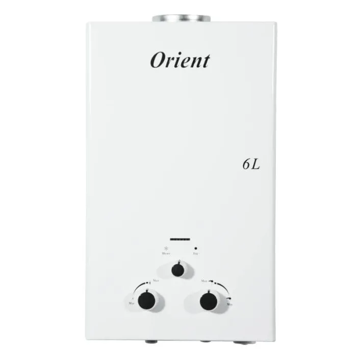 Chauffe Bain ORIENT 6 Litres Gaz Naturel - Blanc