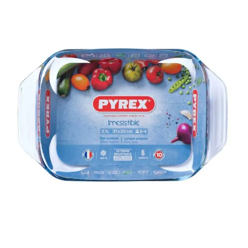 Plat Rectangulaire Pyrex Irrésistible 31 x 20 Cm