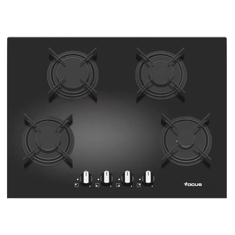Plaque de Cuisson Encastrable FOCUS F410B 4 Feux 70 cm - Noir