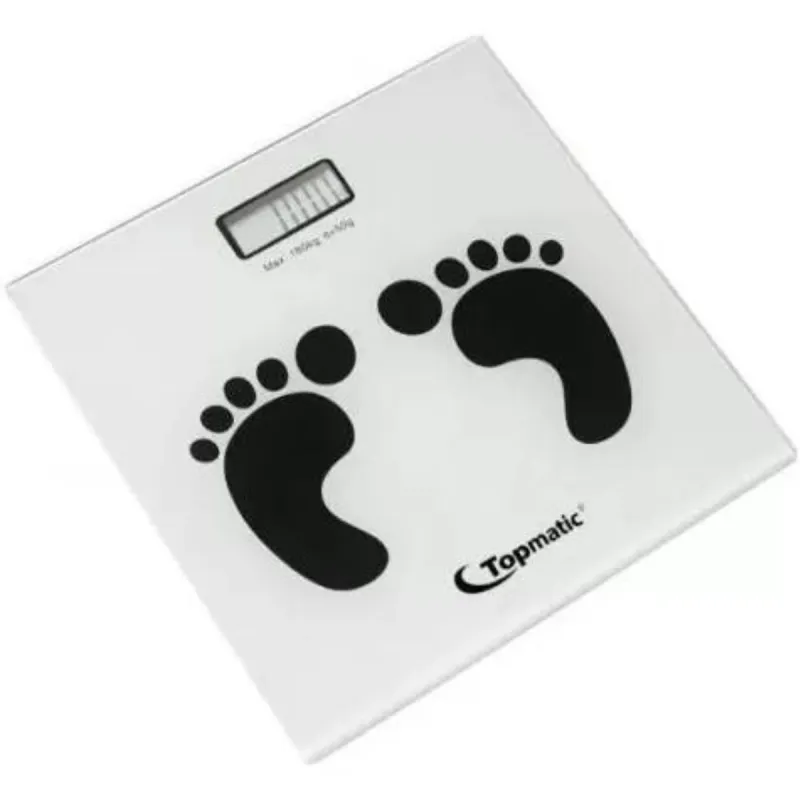 Pèse Personne Électronique Topmatic PS400-B / 180 KG / Blanc