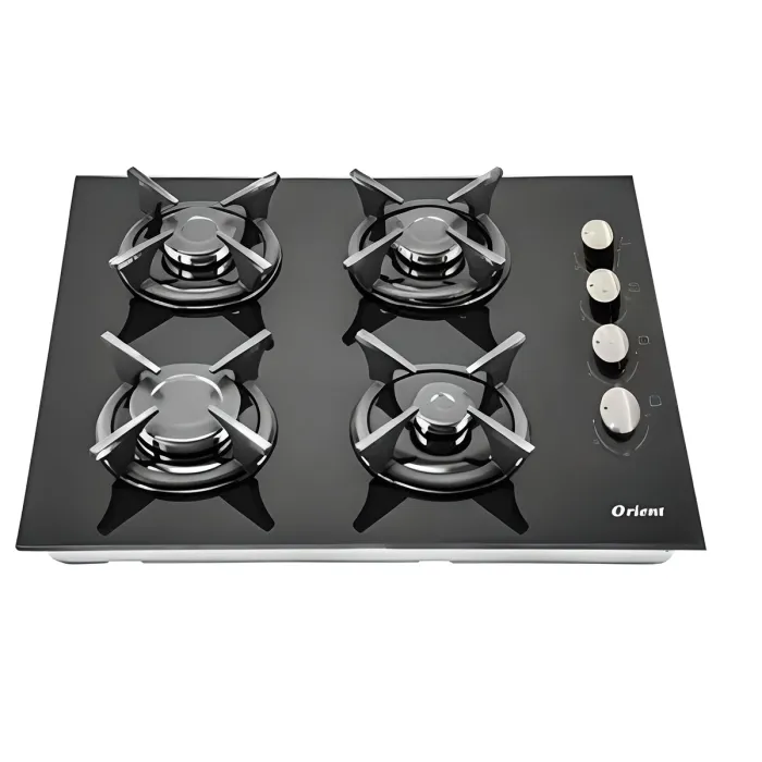 ORIENT plaque encastrable noir modèle OP4FVNF2 4 feux 60 cm