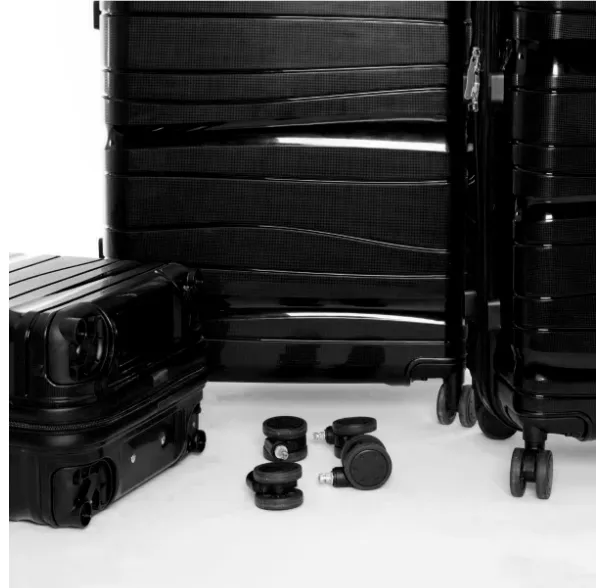 Set de trois valises avec roues démontables - Titou - Noir