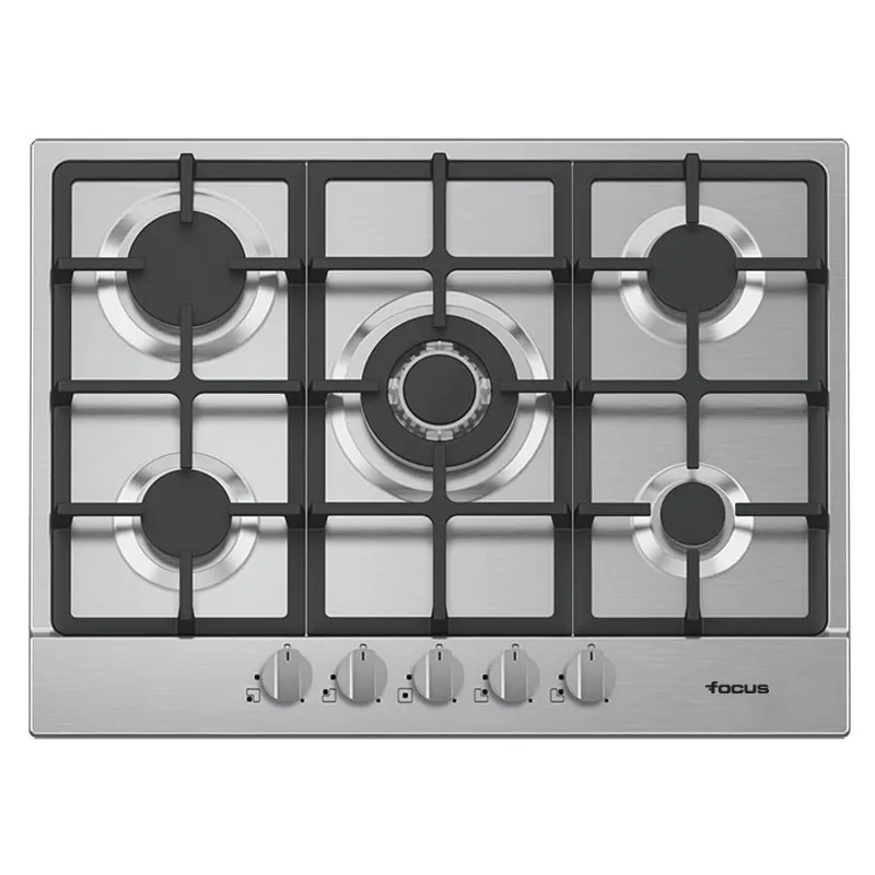Plaque de Cuisson Encastrable FOCUS F478X 5 Feux 70 cm - Inox