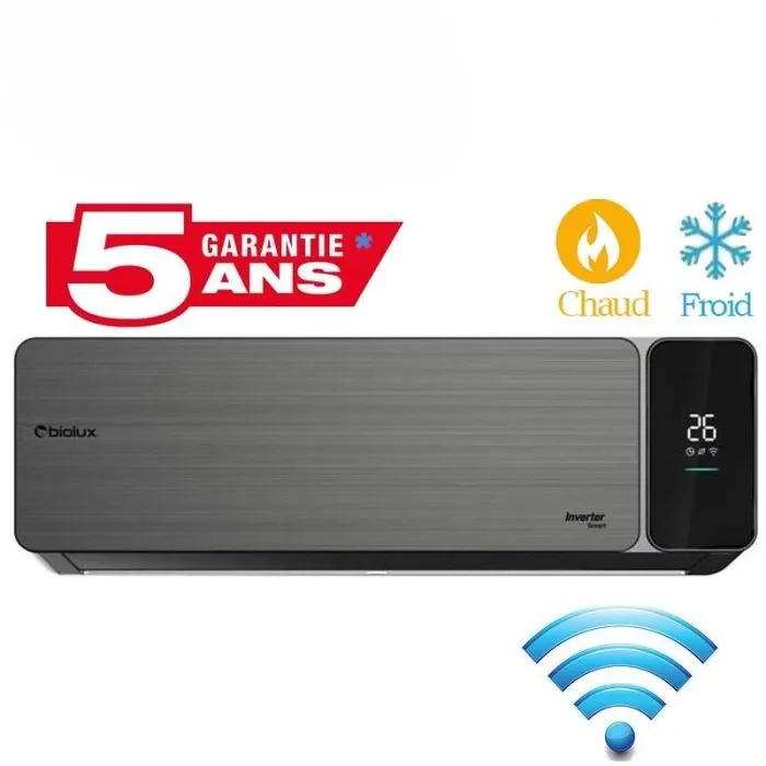 Climatiseur BIOLUX INVERTER Smart 18000 BTU Chaud / Froid - Blanc