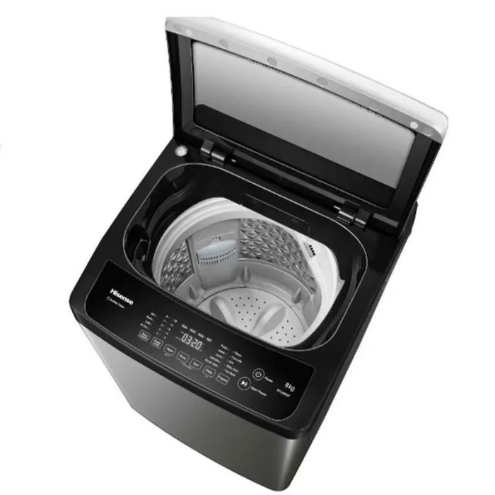 Machine à laver TOP Hisense WTJA1302T Charge par dessus 13 kg Noir, Gris