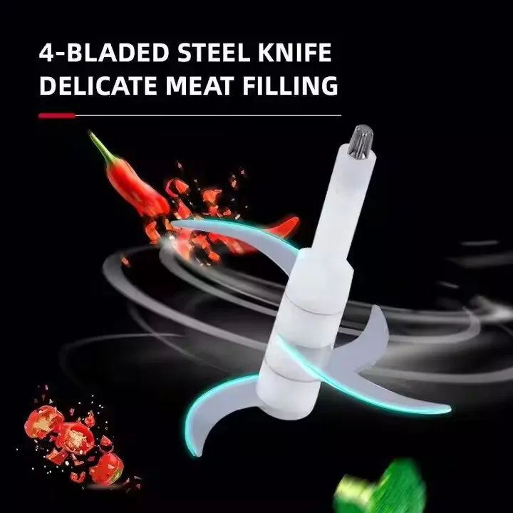 GOLDEN HOUSE Hachoir Electrique en Acier Inoxydable Multifonction 3 Litres