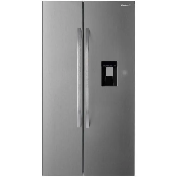 Réfrigérateur Side By Side BRANDT BFA701YDX 620 Litres NoFrost