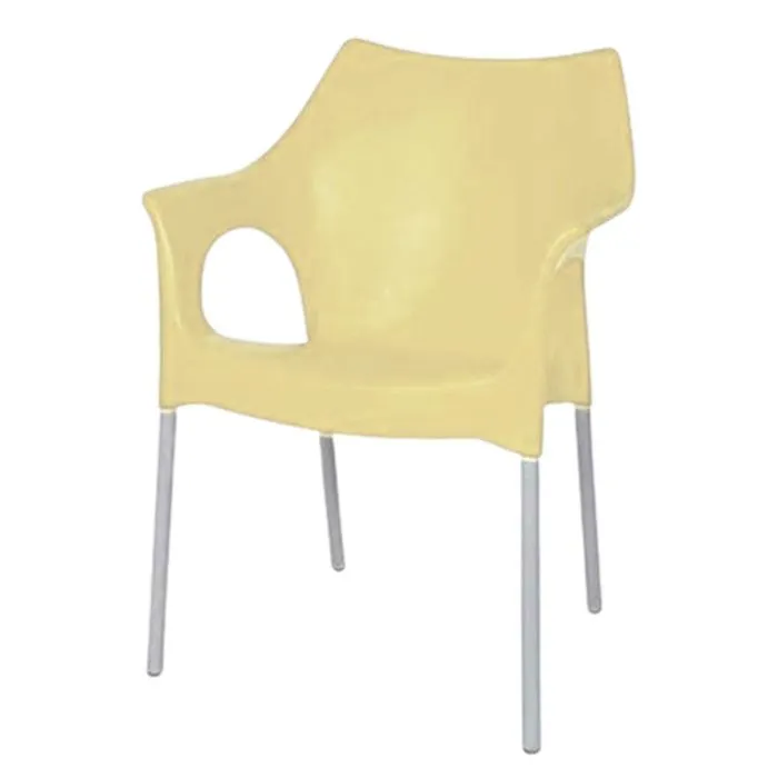 Chaise SOTUFAB Ola Avec Pieds Chromées - Grège