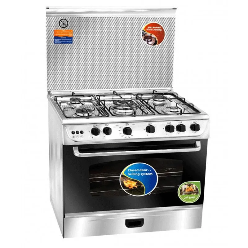 Cuisinière à Gaz Unionaire C6090S3V-FC-511 5 Feux 90Cm Inox