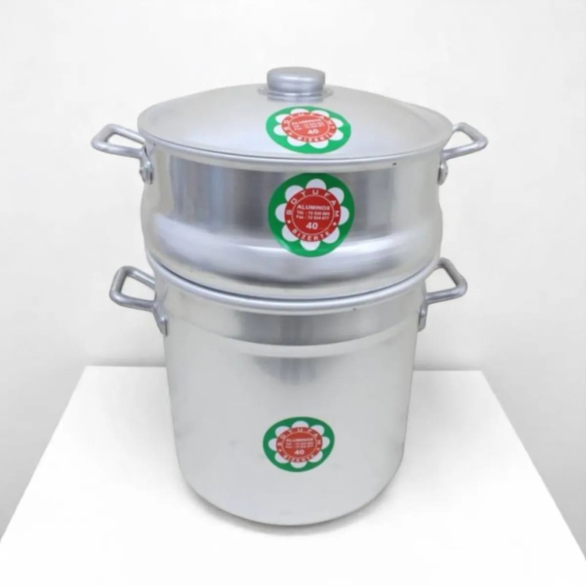 Couscoussier - 40L - Aluminium Avec Couvercle