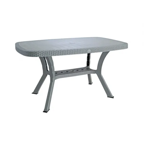TABLE RECTANGULAIRE HARMONY 137*80CM GRIS SOTUFAB PLAST