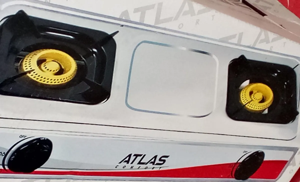 GAZ ATLAS 2 FEUX INOX