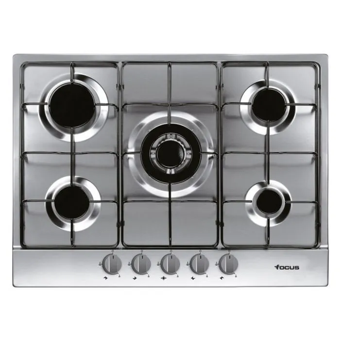 Plaque de Cuisson Encastrable FOCUS F407X 5 Feux 70 cm - Inox