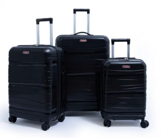 Set de trois valises avec roues démontables - Titou - Noir