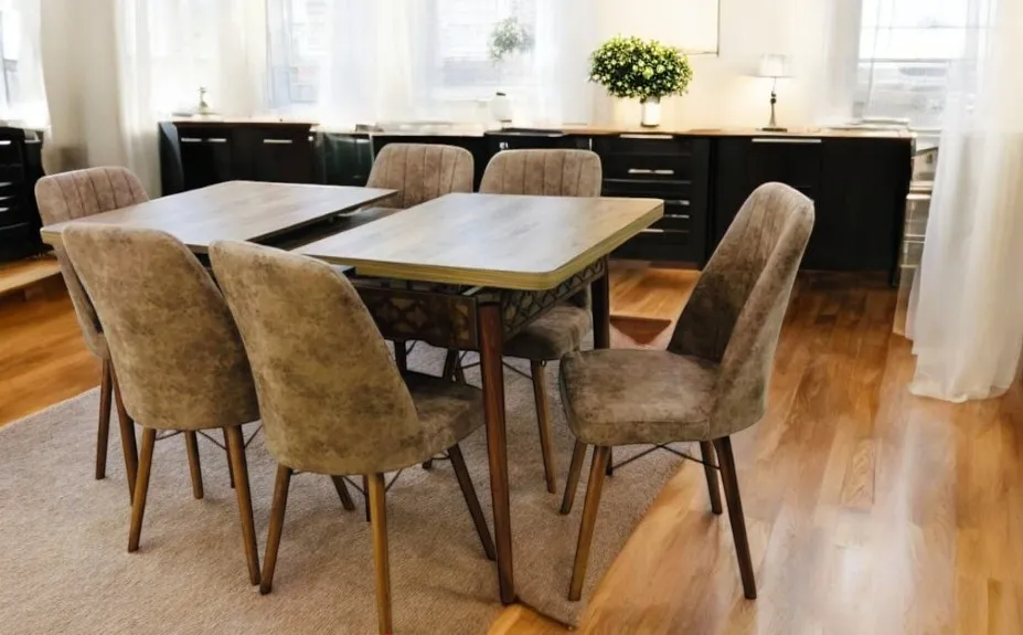 Pack table extensible marron